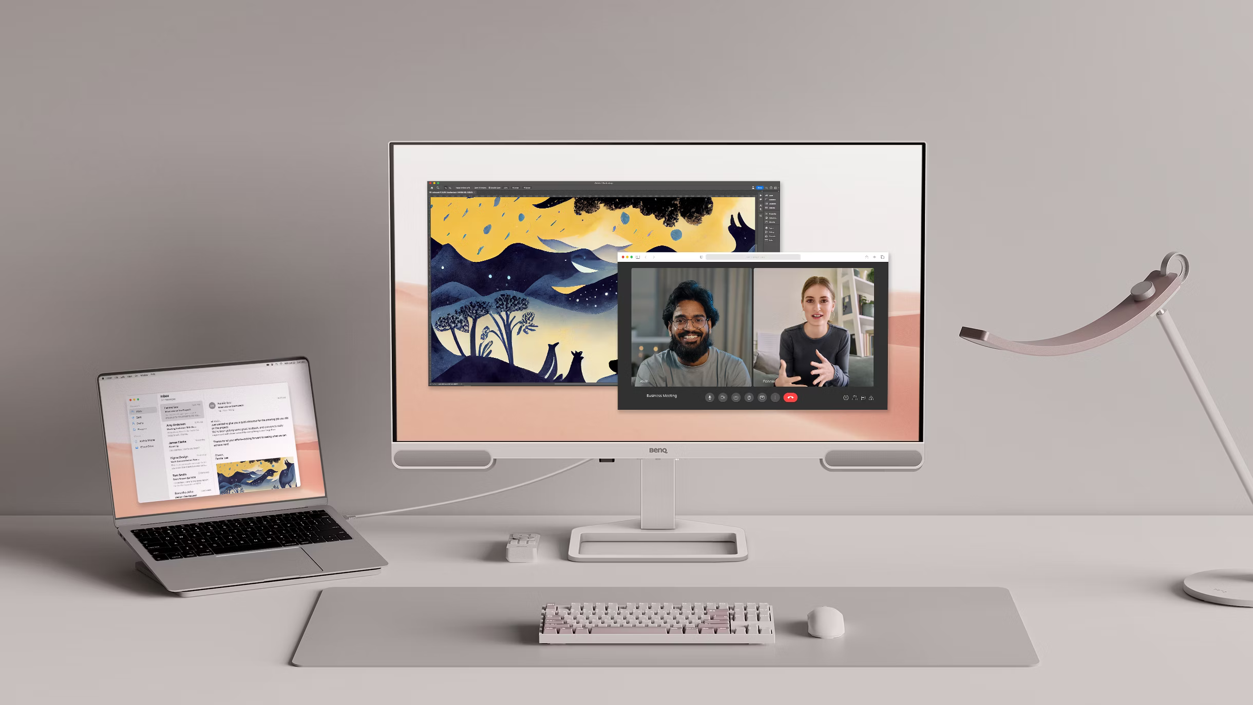 3 benq monitor EW3290U