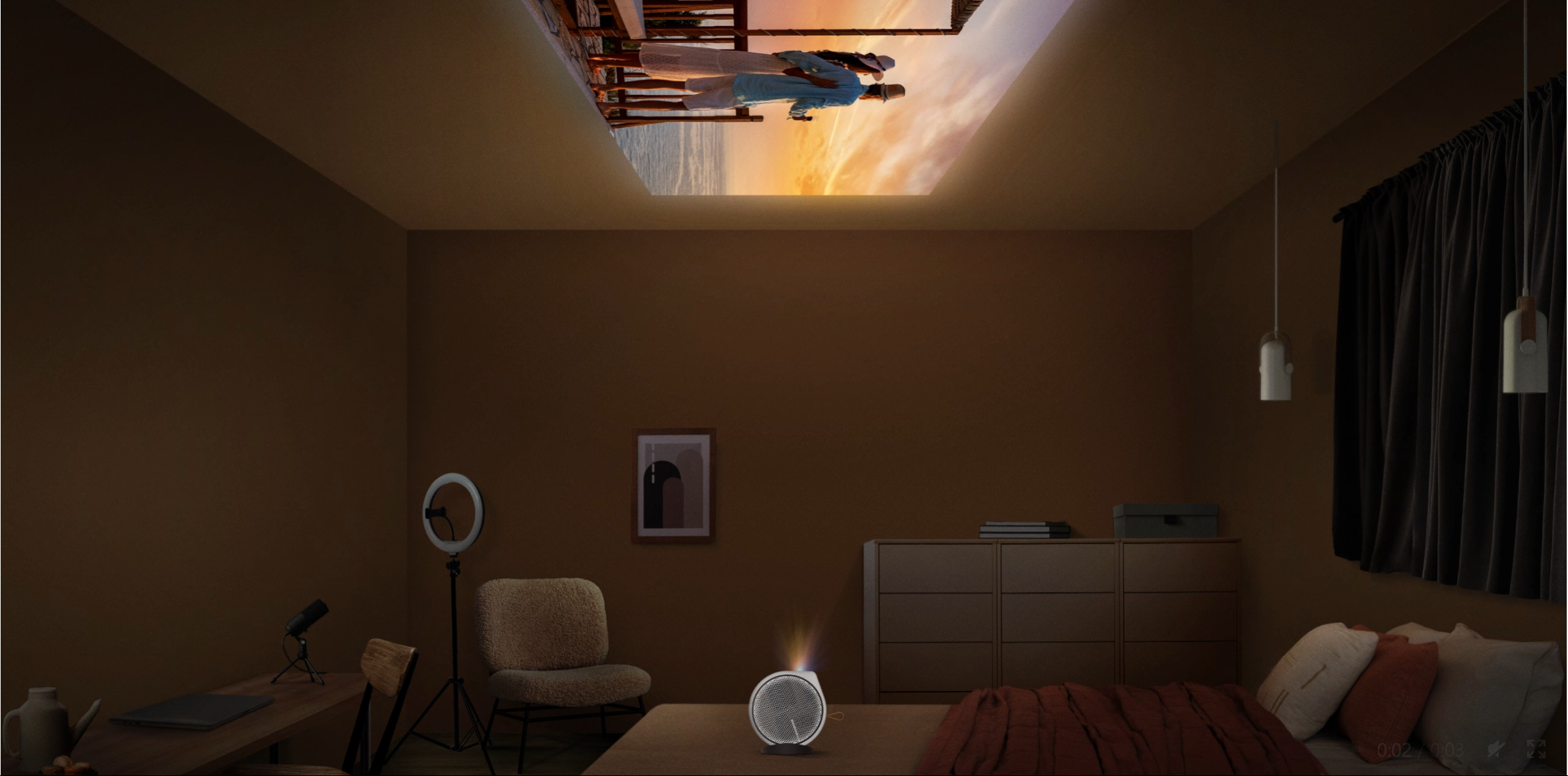 2 benq portable smart projector