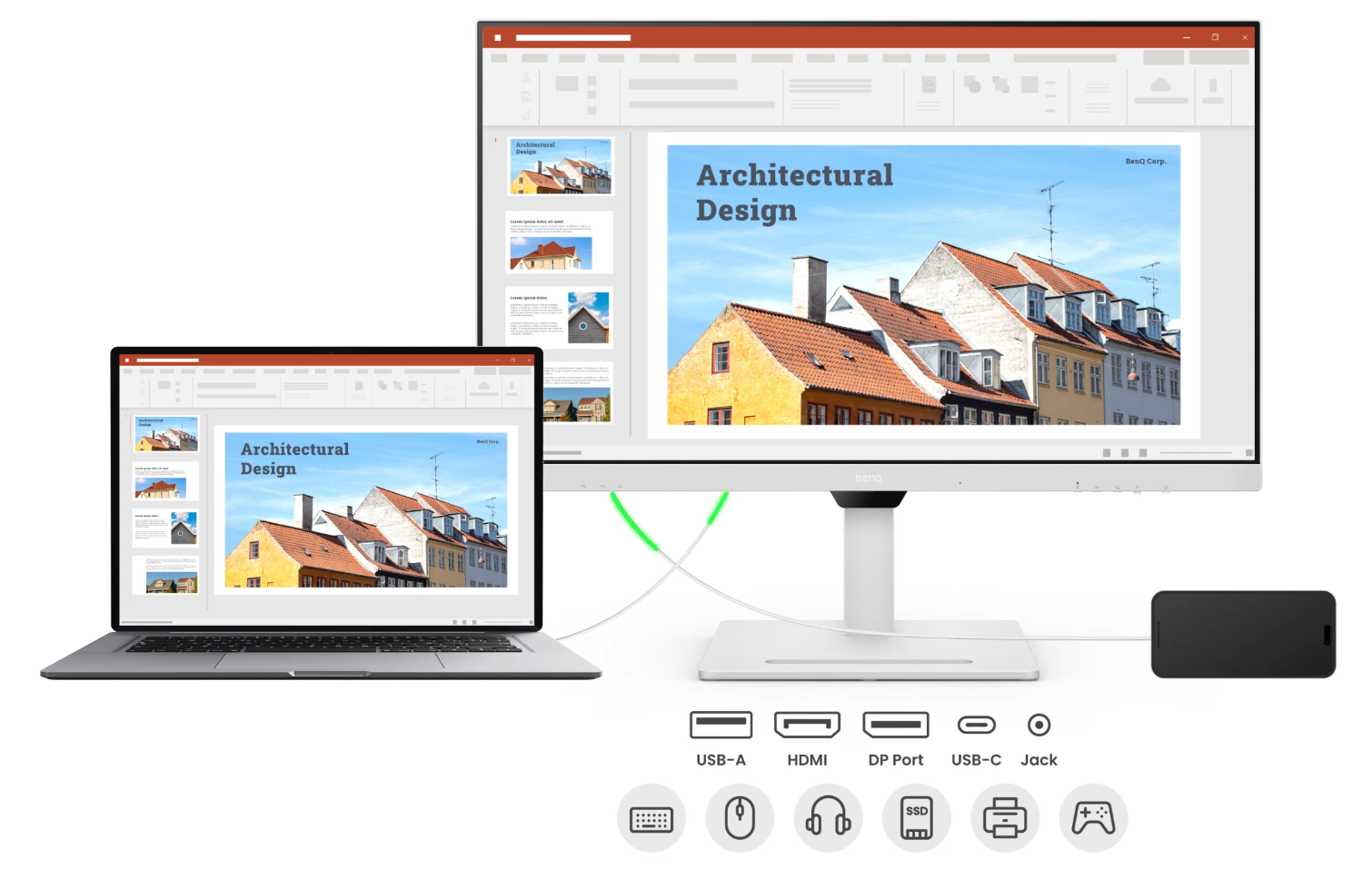 2 benq monitor GW3290QT