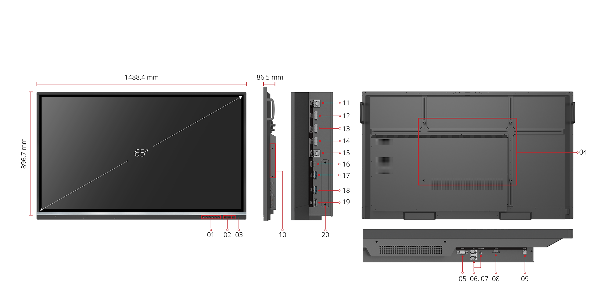 14 viewsonic interactive panel display