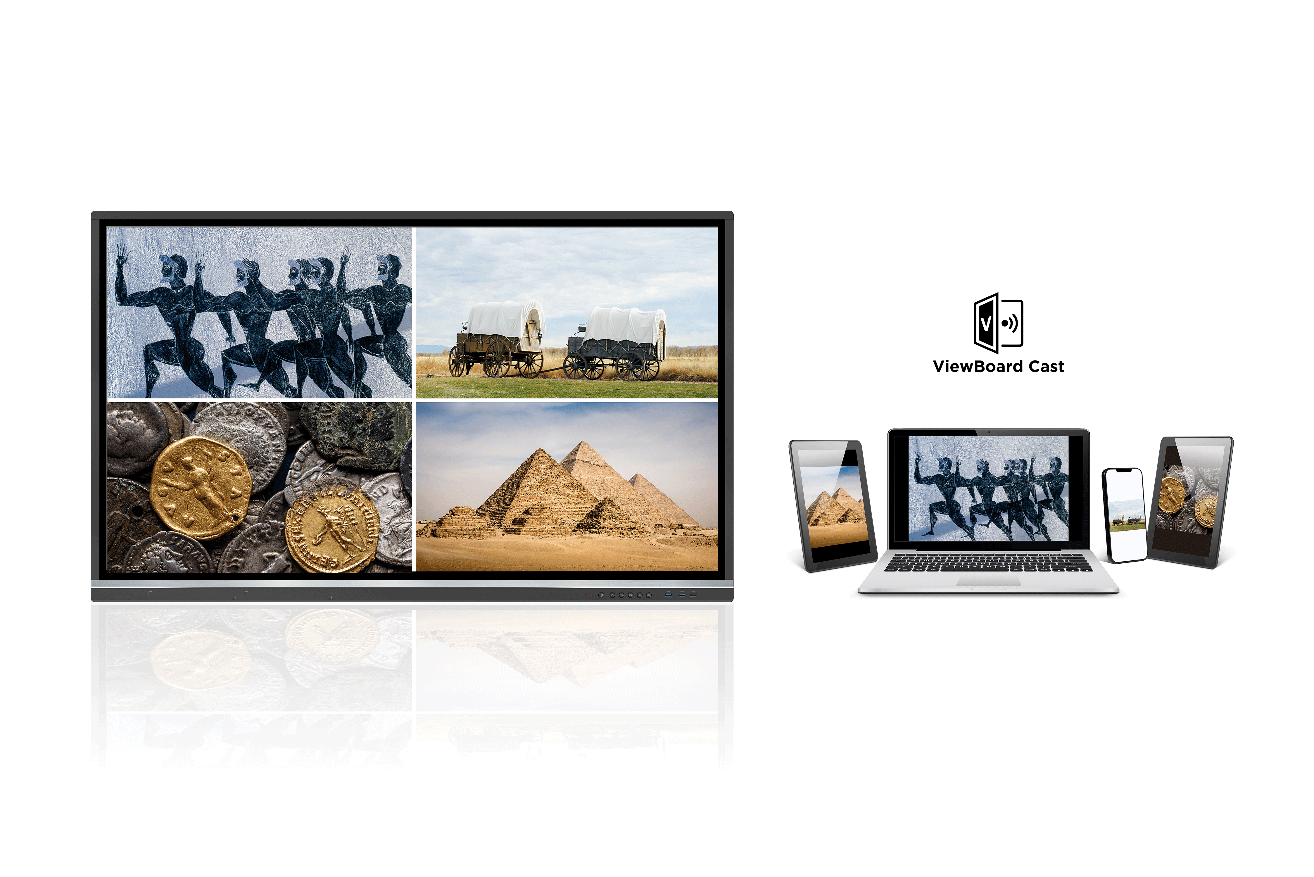 4 viewsonic interactive panel display