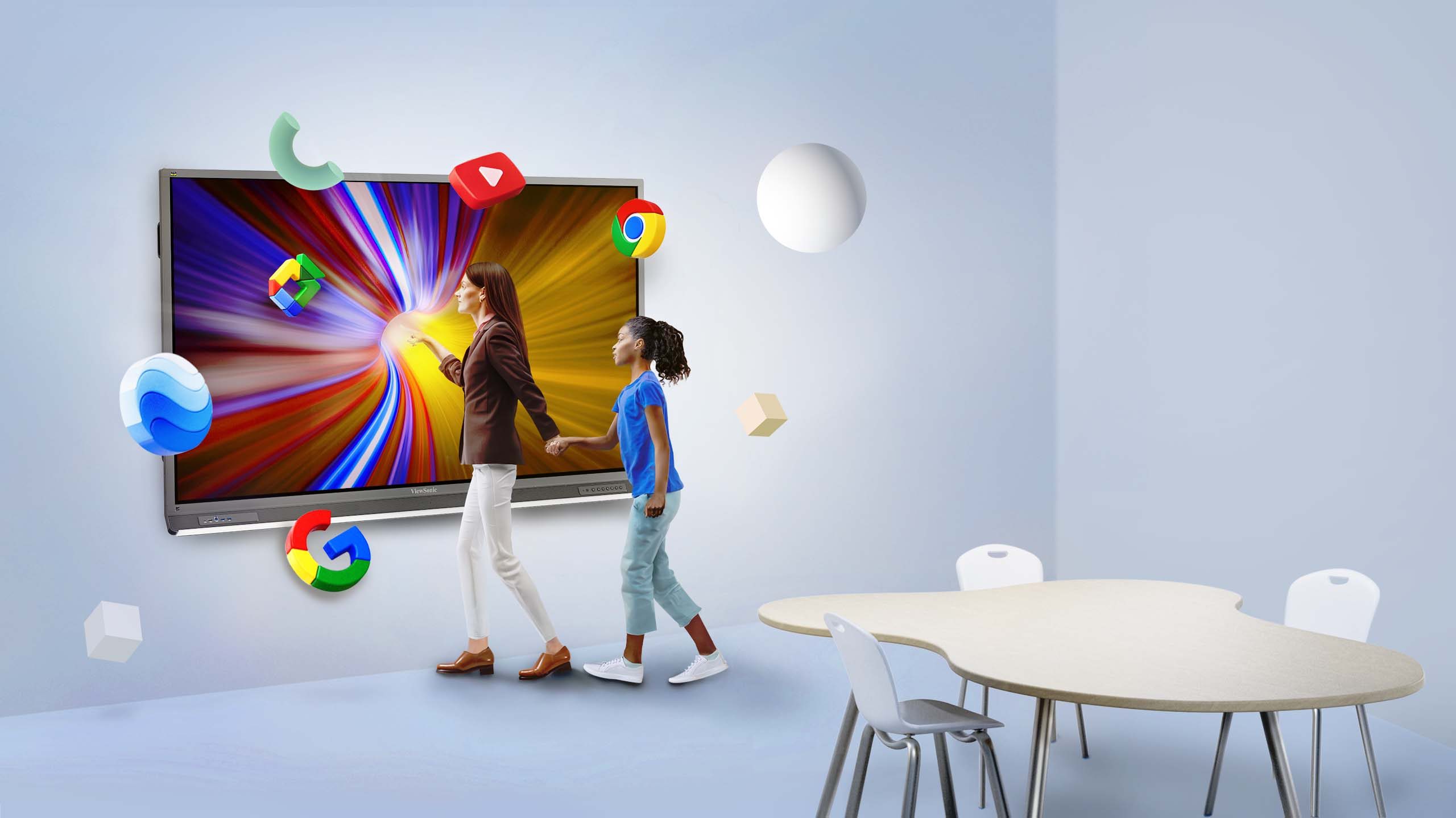 1 viewsonic interactive panel display