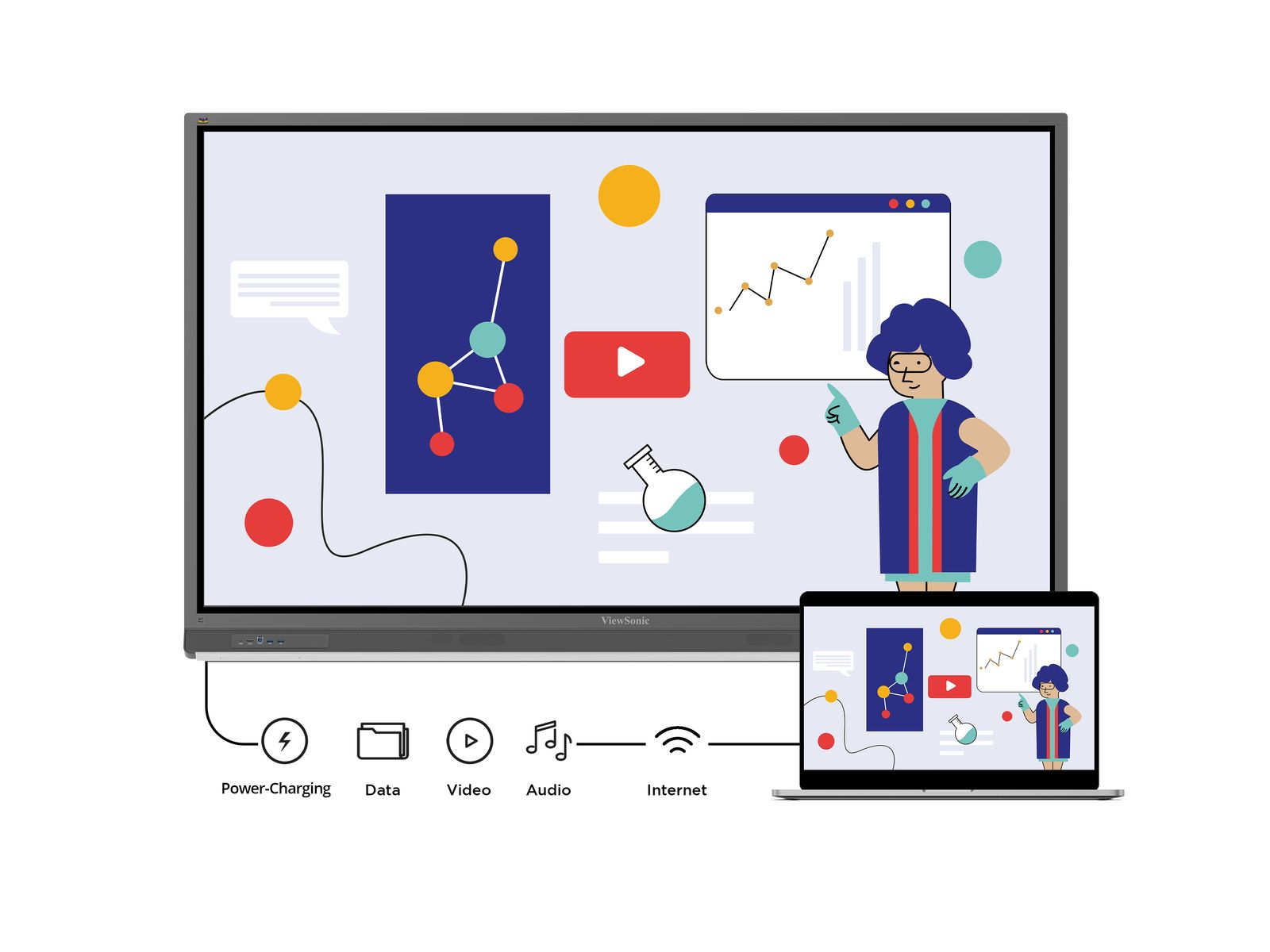 23 viewsonic interactive panel display