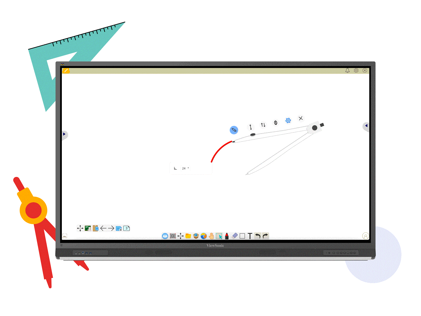 7 viewsonic interactive panel display