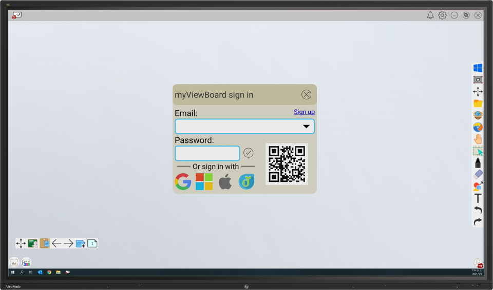 3 viewsonic interactive panel display