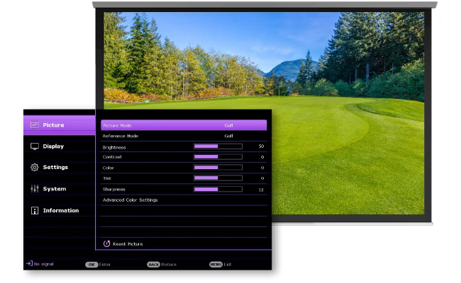 10 benq golf projector