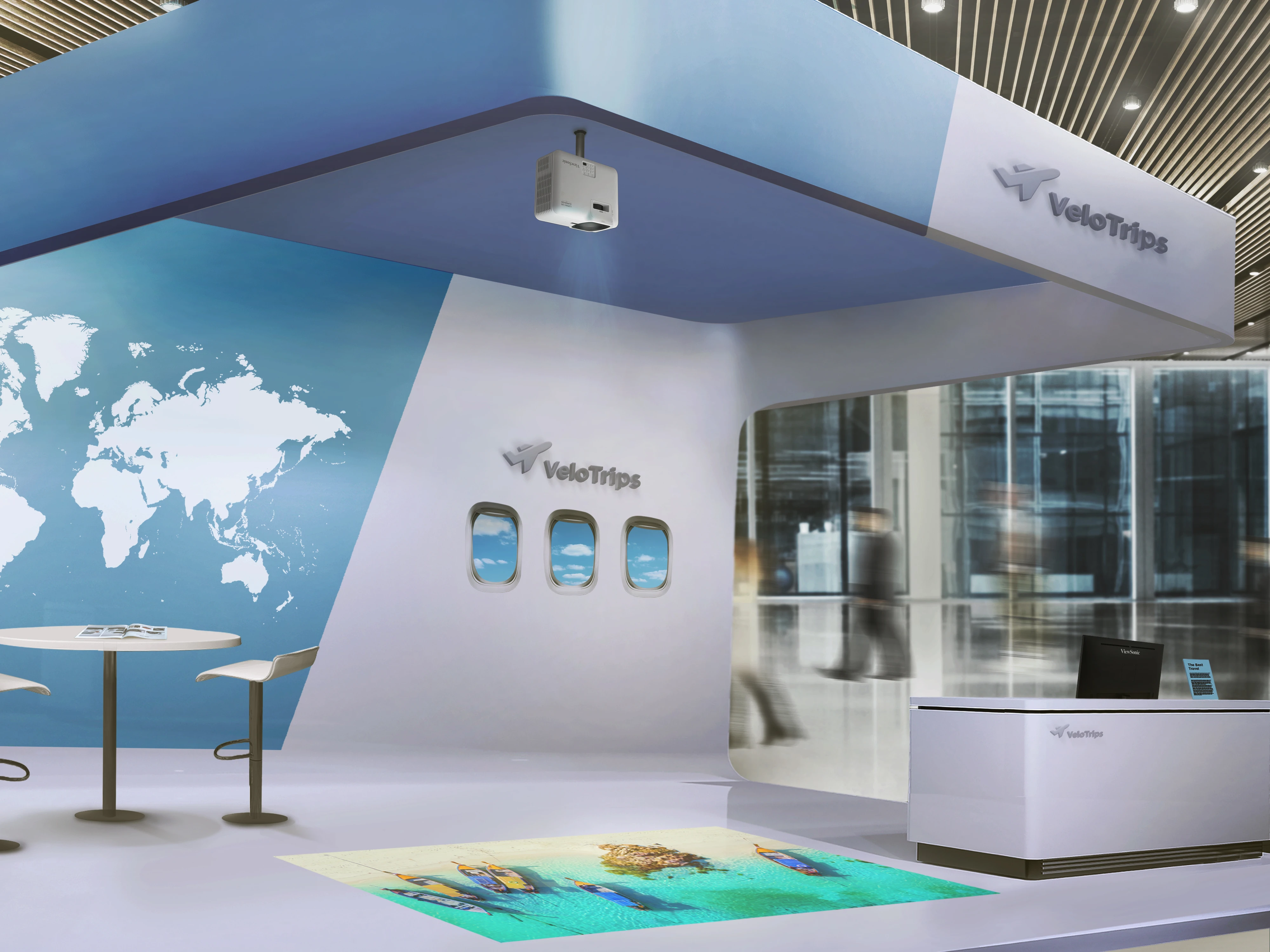 LS740HD 5,000 ANSI Lumens tradeshow Recovered