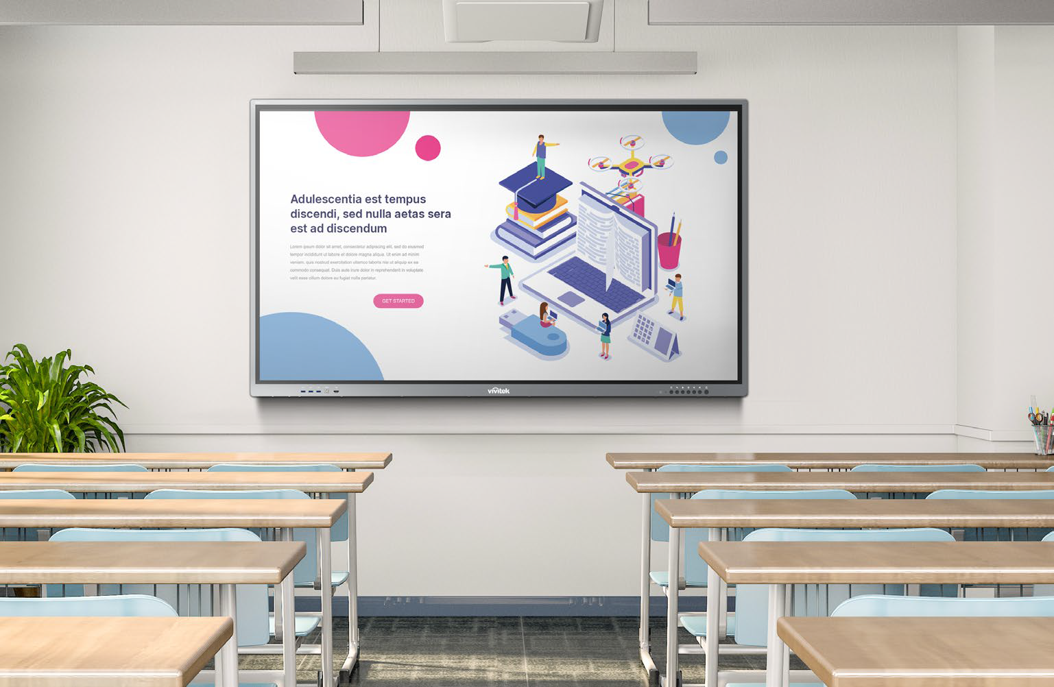 3 vivitek interactive display bk