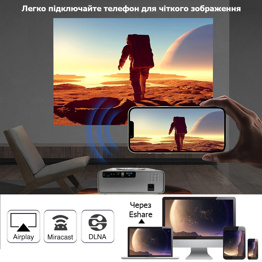 8 touyinger smart projector android