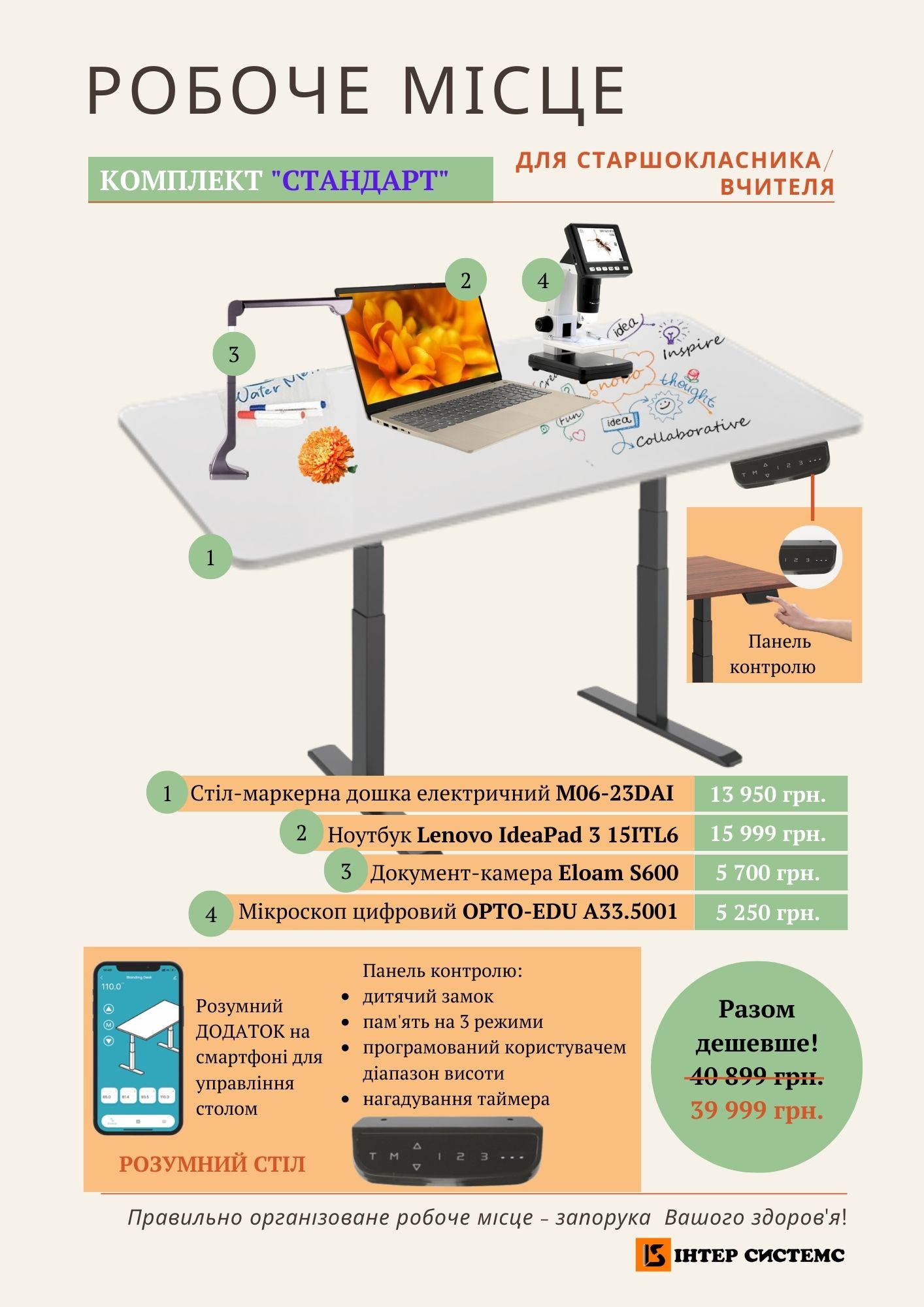 Комплект Стандарт для вчителя